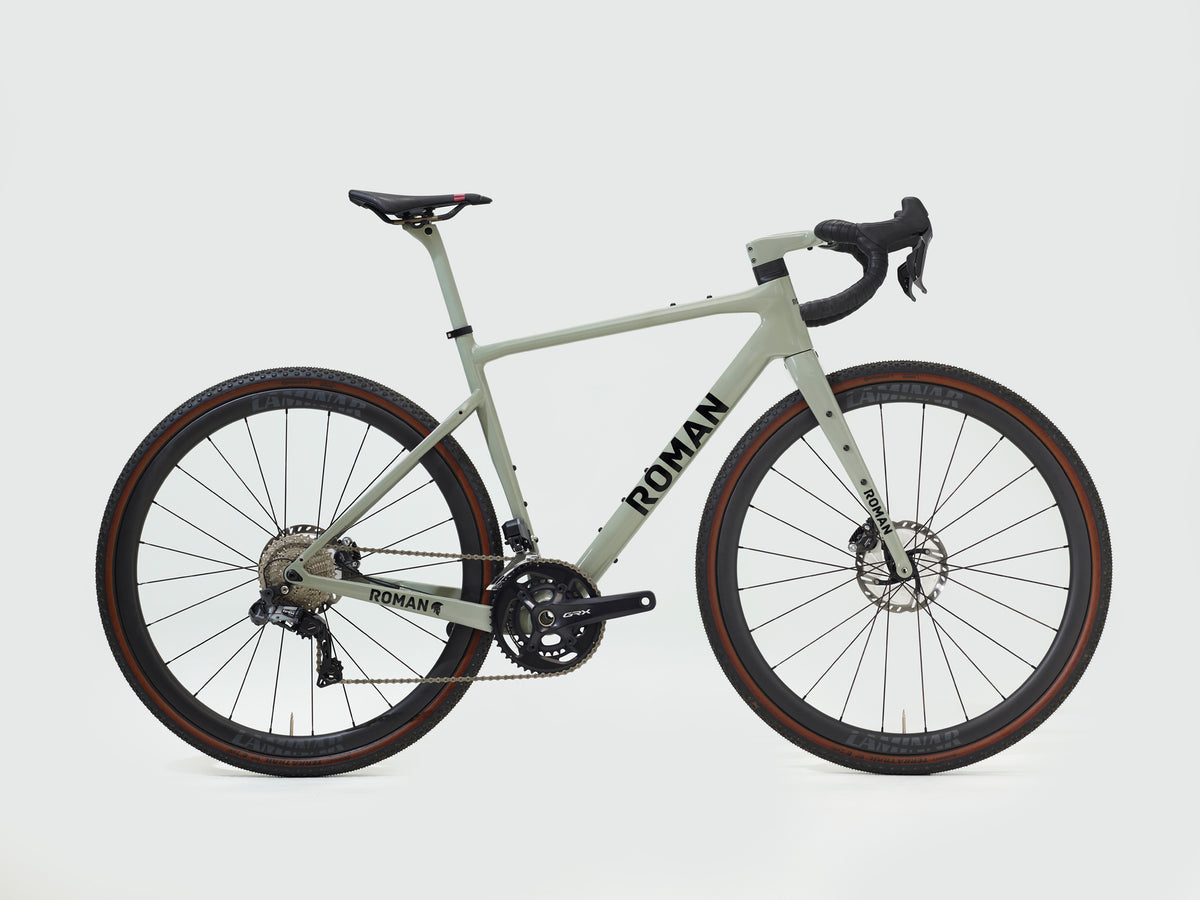 Bicycle with 'Roman' branding on a white background